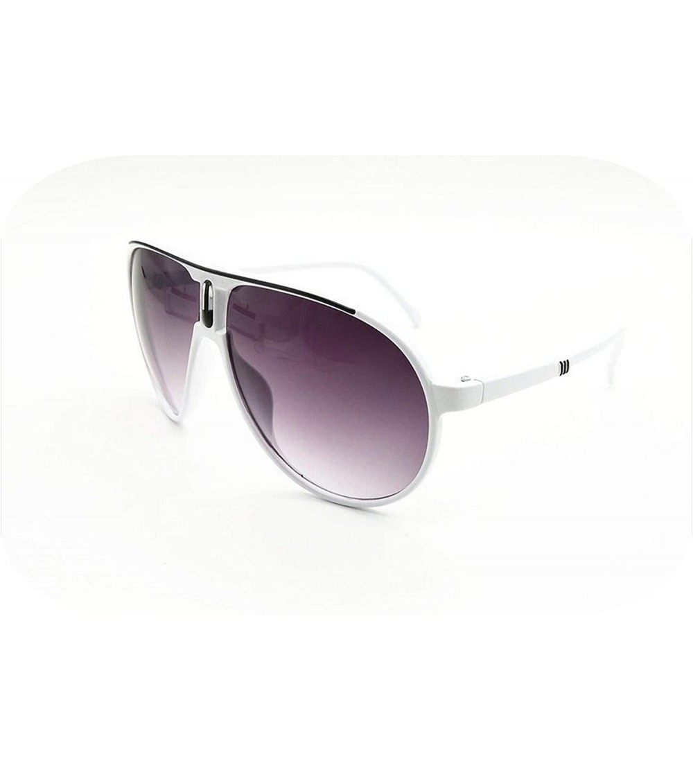 Goggle New Fashion Men Women Sunglasses Unisex Retro Outdoor Sport Ultralight Glasses UV400 - White - CQ199CD36X6 $58.12