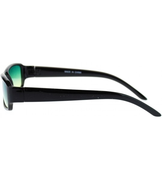 Rectangular Black Small Rectangular Sunglasses Classic Narrow Color Lens - Black - CF1884G4L3K $18.45