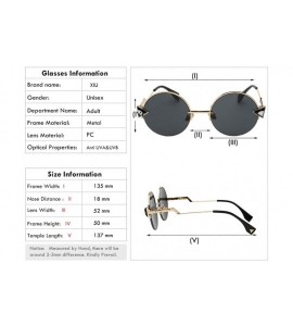 Rimless Metal Sunglasses Unique Designer Women Sunglass Fashion Retro Semi Rimless Sunglasses Oculos UV400 - CT18RHA9524 $32.74