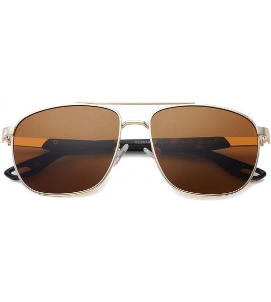 Oval Polarized Aviator Sunglasses Mirrored For Men-100% UV protection lens VL9514 WHISTLE - CA199L8GNIZ $21.40