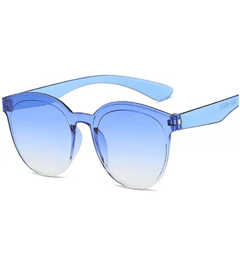 Round Round Blue Sunglasses Women Retro Brand Design Vintage Sun Glasses Female Ladies Eyewear Feminino UV400 - CF198ZSA8Z8 $...