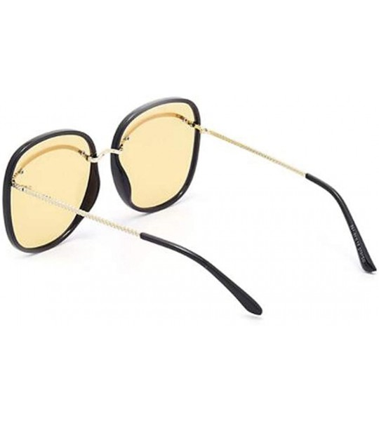 Aviator 2019 new sunglasses female - big frame eyebrow sunglasses big frame fashion sunglasses female - G - C318SM96NMY $74.63