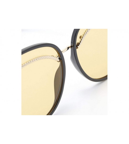 Aviator 2019 new sunglasses female - big frame eyebrow sunglasses big frame fashion sunglasses female - G - C318SM96NMY $74.63