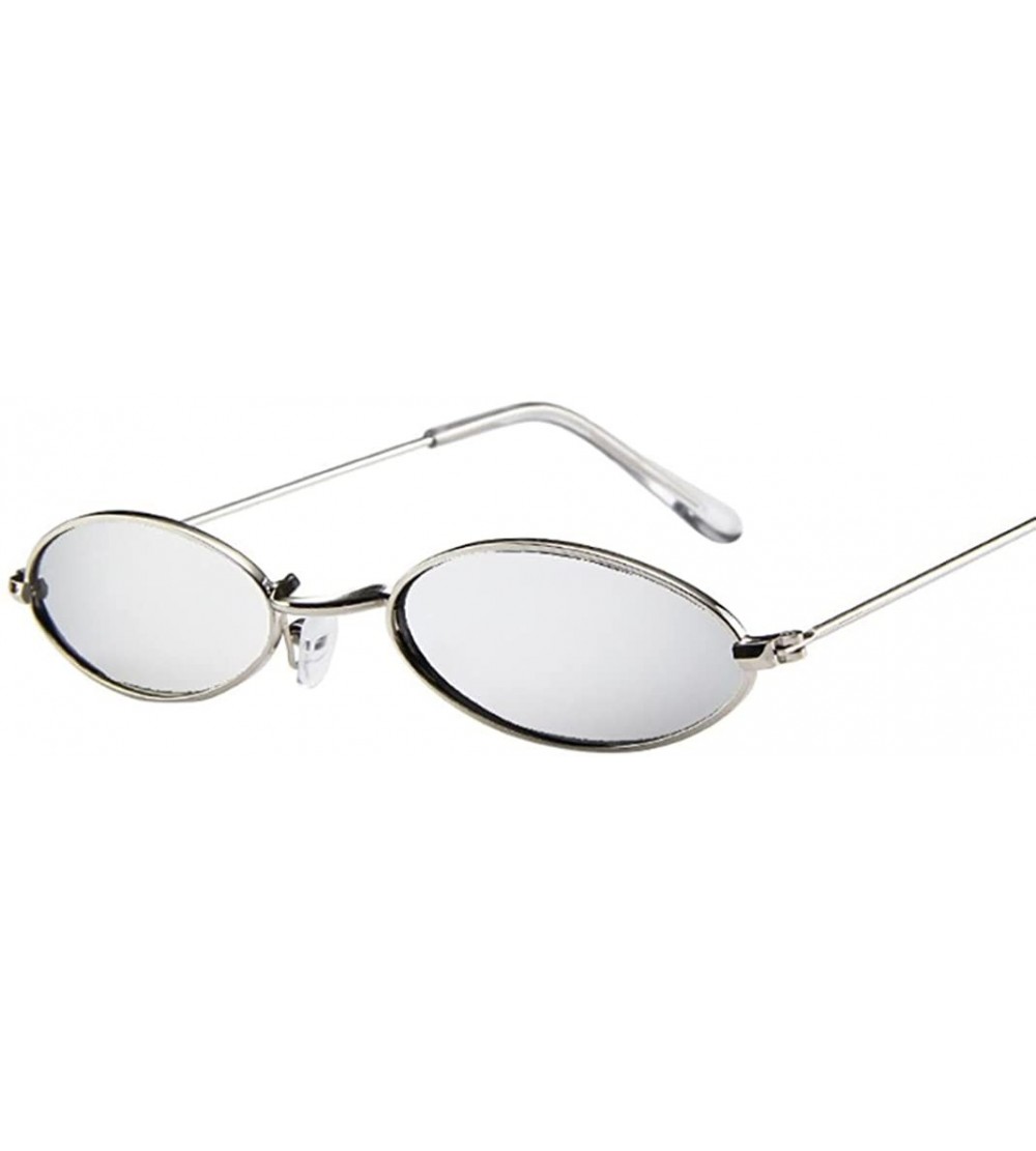 Rimless Women Men UV Protection Cat Eye Flat Lenses Sunglasses Shades Goggles Dark Glasses - G - CH18D2XY22A $17.91