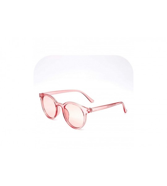 Oval Black Classic Designer Brand Trend Style Women's Sunglasses Oval Glasses Adult Eyeglasses - 12pink - CB1928IG5DW $48.71