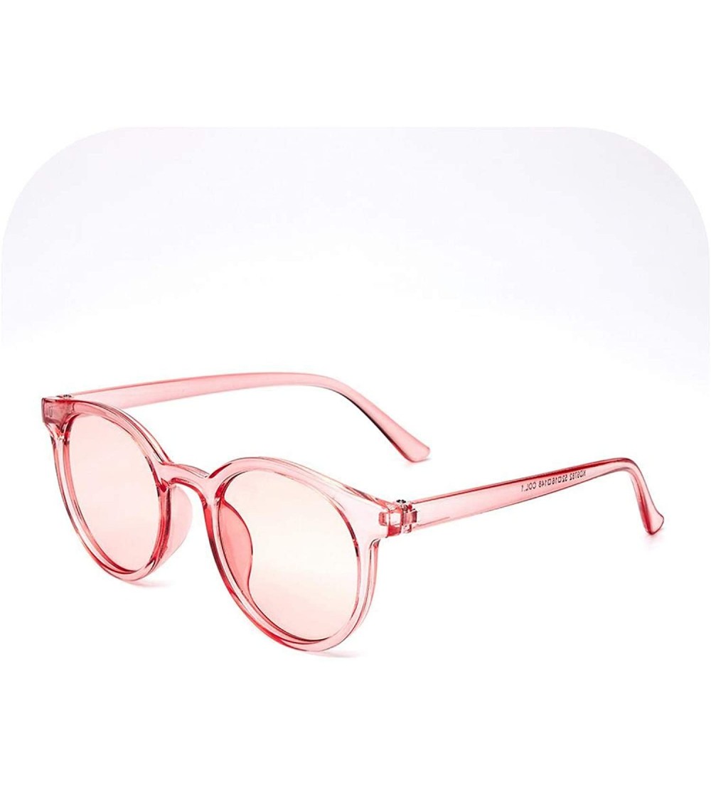 Oval Black Classic Designer Brand Trend Style Women's Sunglasses Oval Glasses Adult Eyeglasses - 12pink - CB1928IG5DW $48.71