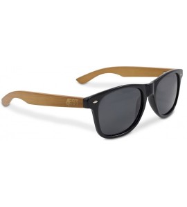 Aviator Bamboo Sunglasses - 100% Polarized Wood Shades for Men & Women from the"50/50" Collection - Natural Bamboo - CB18DT0N...