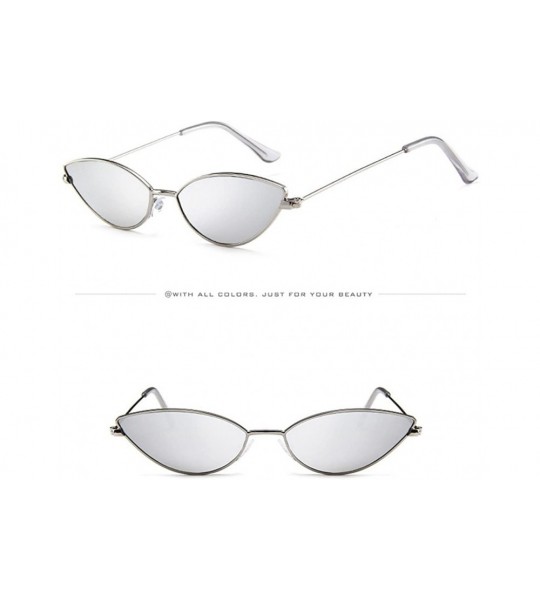 Aviator Mens Womens Small Frame Cat Eye Oval Retro Vintage Sunglasses Eyeglasses - E - CI193XHQXEE $19.08