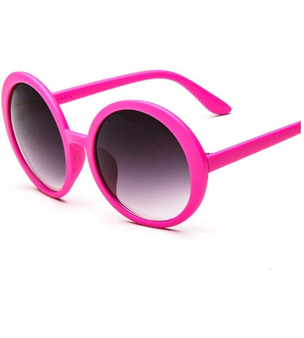 Round Round Sunglasses Women Vintage Classic Hip Hop Style Sun Glasses Female Brand Designer Double Bridge Frame - CW198A5SUQ...