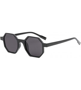 Rimless Womens Sunglasses - Vintage Unisex Rhombic Shades Sun Glasses Plastic Frame - D - CI18DTSNYI3 $14.36