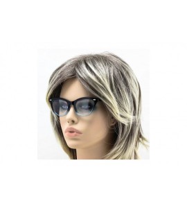 Cat Eye Modern Cat Eye Fashion Design Clear Lens Plastic Frame Women Eye Glasses (Black - Oceanic Blue - 2) - CU17Z2HZCG8 $18.23