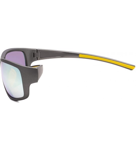 Rectangular Bifocal Sunglasses UV 400 Protection Reading Sunglasses - Gold-mirror - CS18N6AXAT5 $17.38