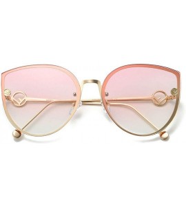 Oversized Square Metal Cat Sunglasses Female Male Multicolor Sun Glasses Outdoor Travel Driving Eyewear - 6 - CC18WD54LRR $27.36