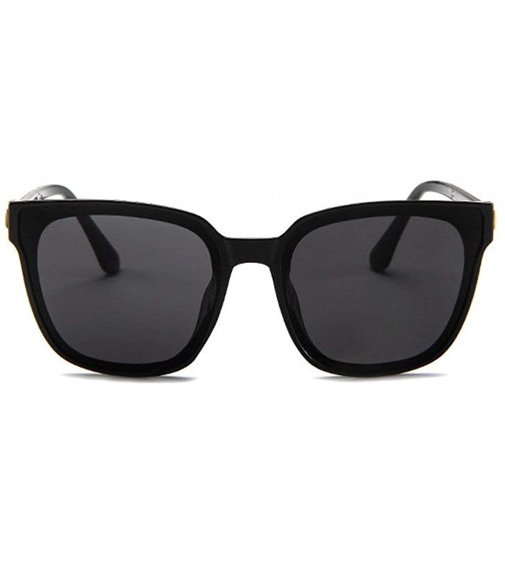 Semi-rimless Classic Polarized Sunglasses resistance Mirrored - Black - C7196EZM5AT $16.22