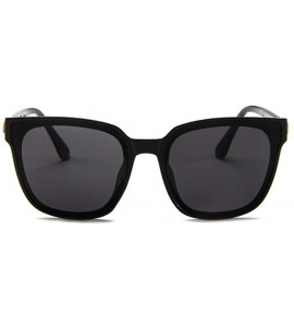 Semi-rimless Classic Polarized Sunglasses resistance Mirrored - Black - C7196EZM5AT $16.22