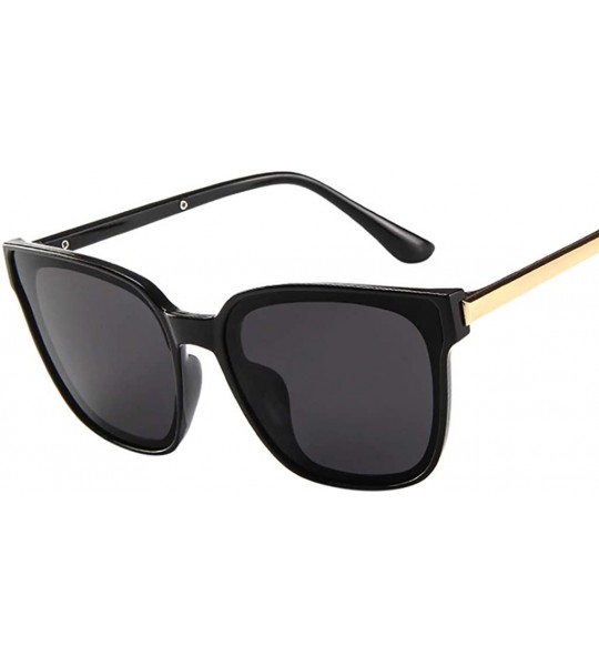 Semi-rimless Classic Polarized Sunglasses resistance Mirrored - Black - C7196EZM5AT $16.22