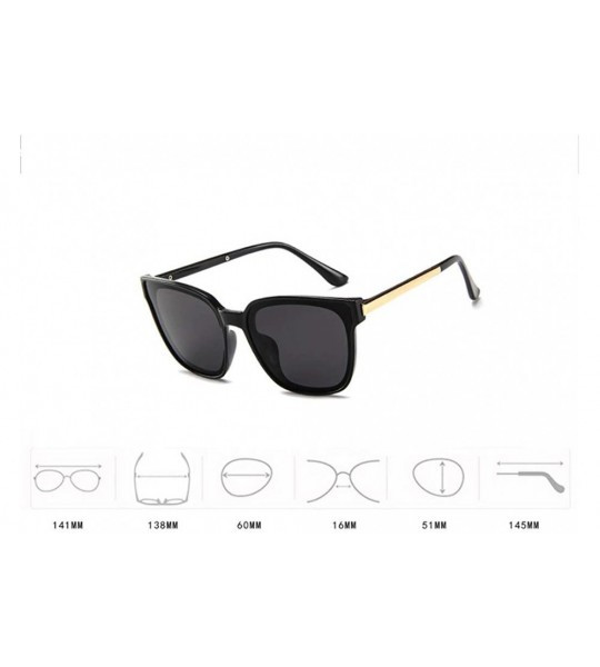 Semi-rimless Classic Polarized Sunglasses resistance Mirrored - Black - C7196EZM5AT $16.22