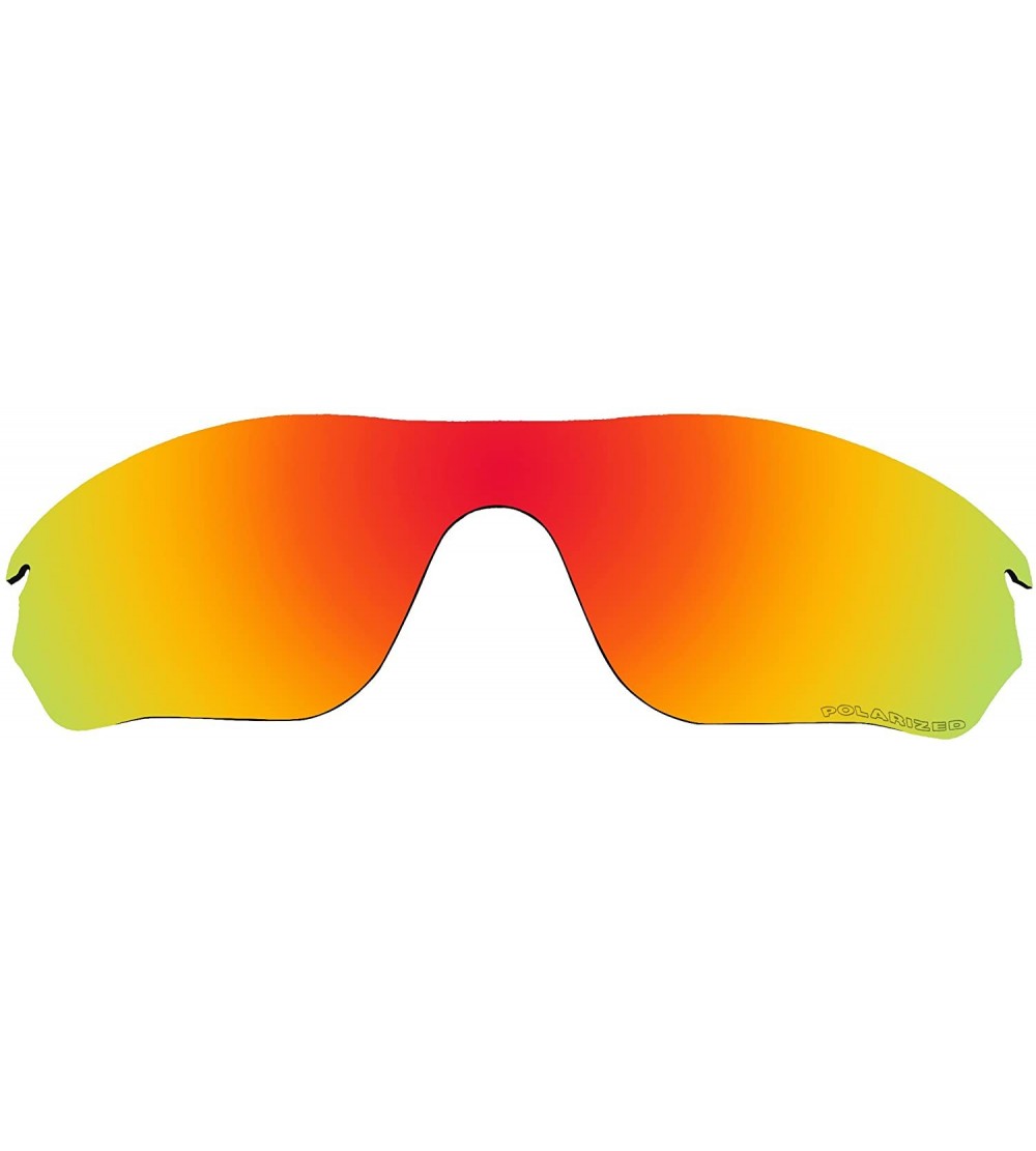 Goggle Polarized Replacement Lenses RadarLock Edge (OO9183) Sunglasses Fire Red Mirror Coatings - C21294KOG0X $28.37
