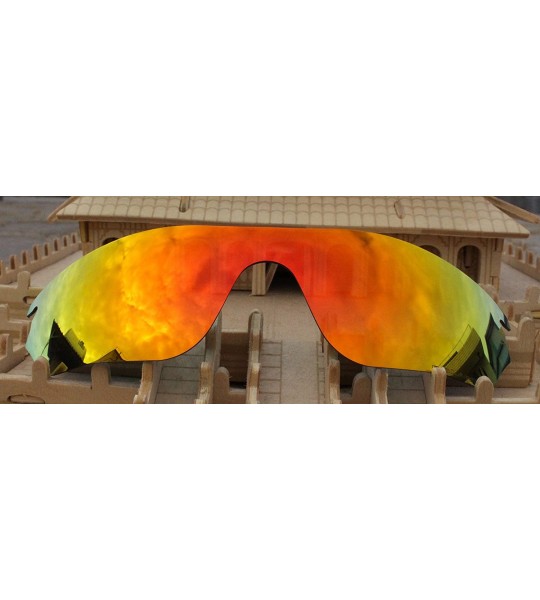 Goggle Polarized Replacement Lenses RadarLock Edge (OO9183) Sunglasses Fire Red Mirror Coatings - C21294KOG0X $28.37