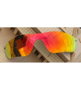 Goggle Polarized Replacement Lenses RadarLock Edge (OO9183) Sunglasses Fire Red Mirror Coatings - C21294KOG0X $28.37