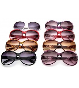 Oval Round Sunglasses Women 2019 Black Oversized Retro Vintage Big Sun Glasses Shades Zonnebril Dames - Wine Red - CO197A25XT...