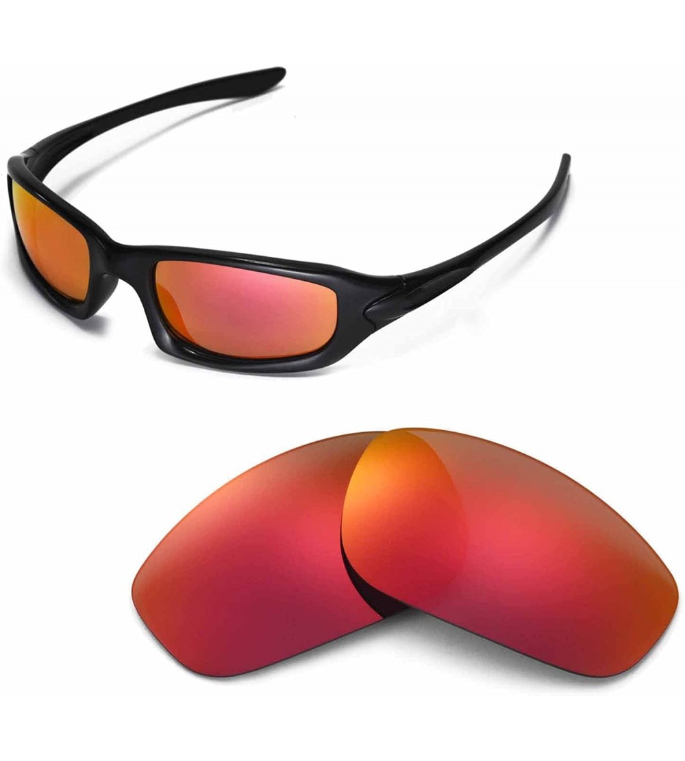 Shield Replacement Lenses Fives 4.0 Sunglasses - 9 Options Available - Fire Red Mirror Coated - Polarized - CK117M9VGPH $29.23