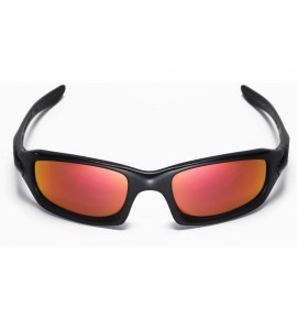 Shield Replacement Lenses Fives 4.0 Sunglasses - 9 Options Available - Fire Red Mirror Coated - Polarized - CK117M9VGPH $29.23