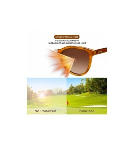 Shield Women's Polarized Sunglasses 100% UV Protection Safety Glasses with Delicate Acetate Frame - CF18RC2XXCC $43.06