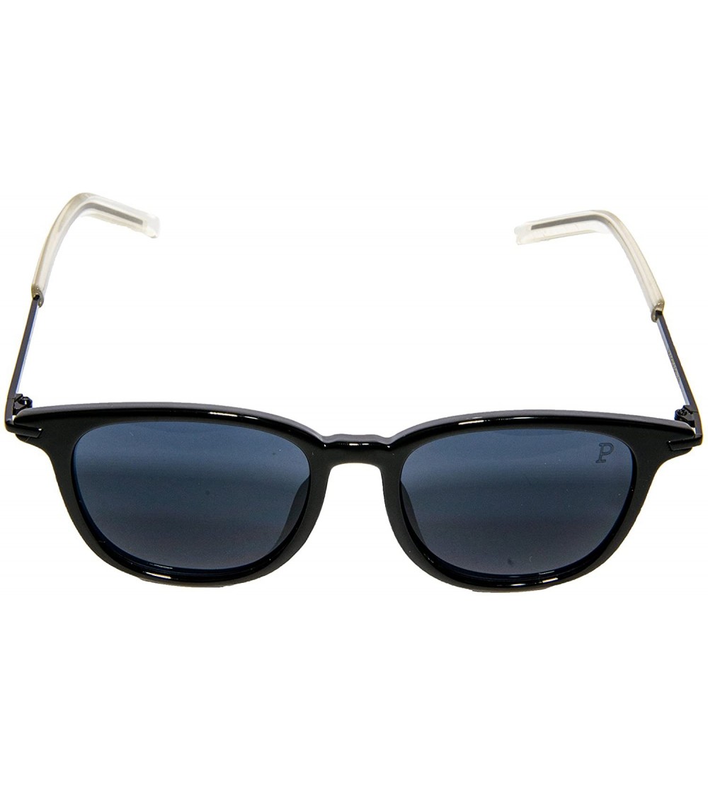 Round Vintage Sunglasses Round Browline Frame Men Black - CD12NZO4HAE $48.60