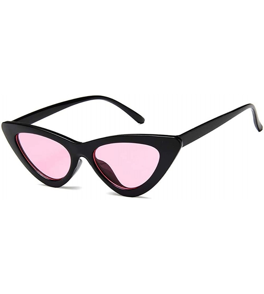 Cat Eye Retro Small Sunglasses-Polarized Shade Glasses With Classic Narrow Cat Eye Lens - D - CB1905Y27EH $52.86