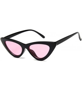 Cat Eye Retro Small Sunglasses-Polarized Shade Glasses With Classic Narrow Cat Eye Lens - D - CB1905Y27EH $52.86