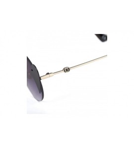 Round Classic fashion round sunglasses - love piece frameless sunglasses round round frame sunglasses - A - CH18SHXZQCG $68.34