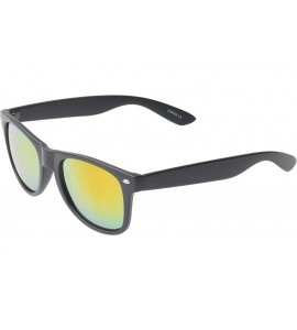 Wayfarer Retro Square Fashion Sunglasses in Black Frame Blue Lenses - Black - CY11OJZAYGN $17.58