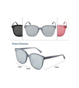 Square Polarized Sunglasses Classic Unisex Sunglasses for Men Women UV400 Protection Lens Acetate Frame - C318NAS7G23 $18.30