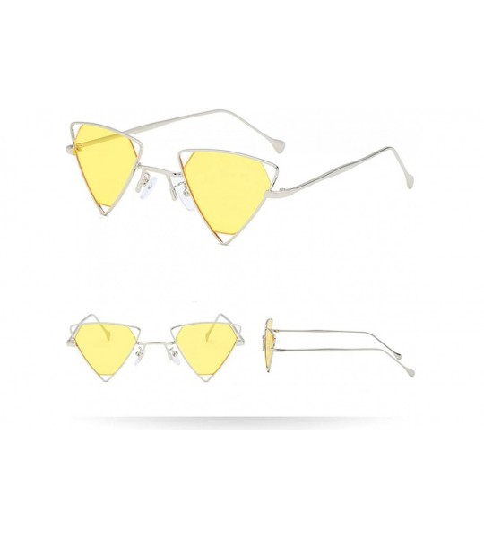 Aviator Sunglasses Mens Polarized Triangle - G - CI18TU94K2U $18.65