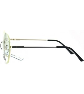 Butterfly Womens Oversize Granny Upside Down Half Rim Clear Lens Eye Glasses - Gold - CQ182KRK9OU $20.45