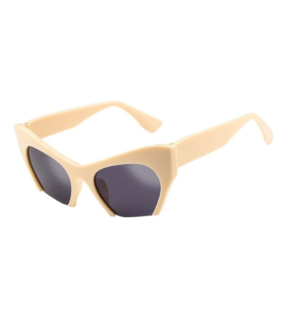 Oversized Oversized Sunglasses Irregular Protection - E - CS190HYCUG2 $16.06