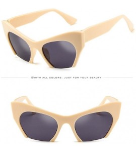 Oversized Oversized Sunglasses Irregular Protection - E - CS190HYCUG2 $16.06