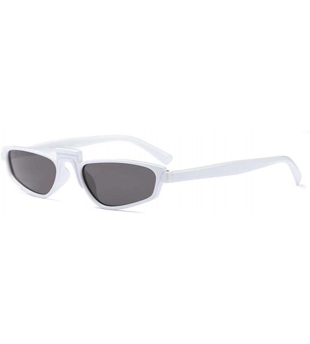 Goggle Unisex Retro Vintage eyewear Fashion Small Square Frame Mini Sunglasses - C2 - C91807D7GXZ $18.40