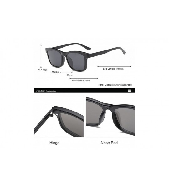 Rimless Magnetic Clip on Polarized Sunglasses Opical Glasses Frame Eyeglasses 2 In 1 - Matte Grey - CL187KDC4DZ $29.17