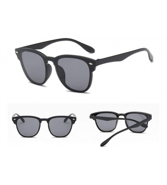 Oversized Women Sunglasses Women Square Vintage Sunglasses Women Siamese - Silver - CO194OS9UTW $38.82