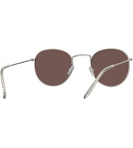 Round Vintage Oval Sunglasses Women Retro Clear Lens Eyewear Round Sun Glasses Oculos De Sol - Silver Pink - CS198527ZZX $48.93