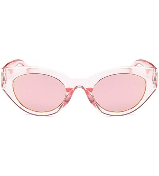 Cat Eye sexy retro cat eye sunglasses women small white triangle vintage sun glasses red - Leopard-gray - CE18WXSEOEY $48.18