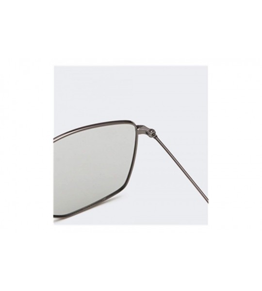 Aviator Men and women fashion retro polygon single beam aviator sunglasses prom mirror party travel - Silver - CZ18T5L7DEY $3...