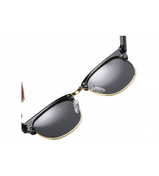 Oval Sunglasses Polarized Antiglare Anti ultraviolet Travelling - Blackish Green - CB18WMOUGED $42.08