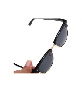 Oval Sunglasses Polarized Antiglare Anti ultraviolet Travelling - Blackish Green - CB18WMOUGED $42.08