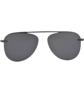 Aviator Sunglasses Customized Progressive Glasses MATDC3039 - Gun Frame - CS18TR7QD5L $62.37