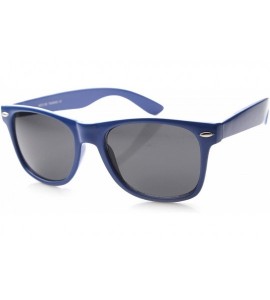 Wayfarer Classic Eyewear 80's Retro Large Horn Rimmed Style Sunglasses (Blue) - C711X7EVUD9 $22.26