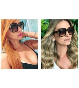 Square Hot Retro Women Sexy Leopard Frame Sunglasses 2019 New Fashion Square Glasses UV400 - Leopard - CU18MG4QUHR $23.80