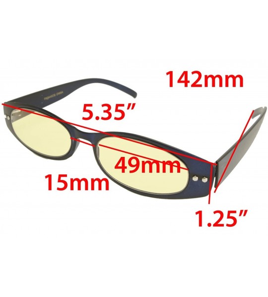 Oval 1 Flexlite Uv Protection - Anti Blue Rays Harmful Glare Computer Eyewear Glasses - BLUE BLOCKING - CX1889AE53E $31.04